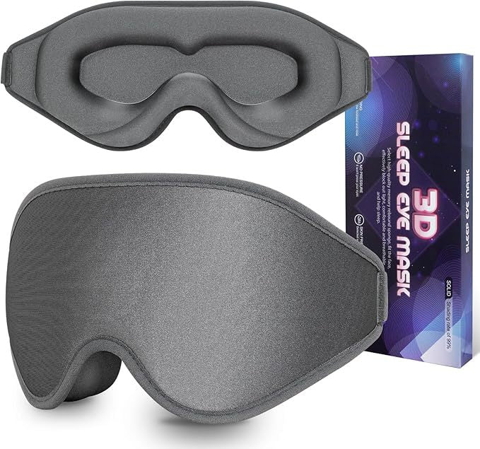 3D Contour Sleep Eye Mask – Total Blackout