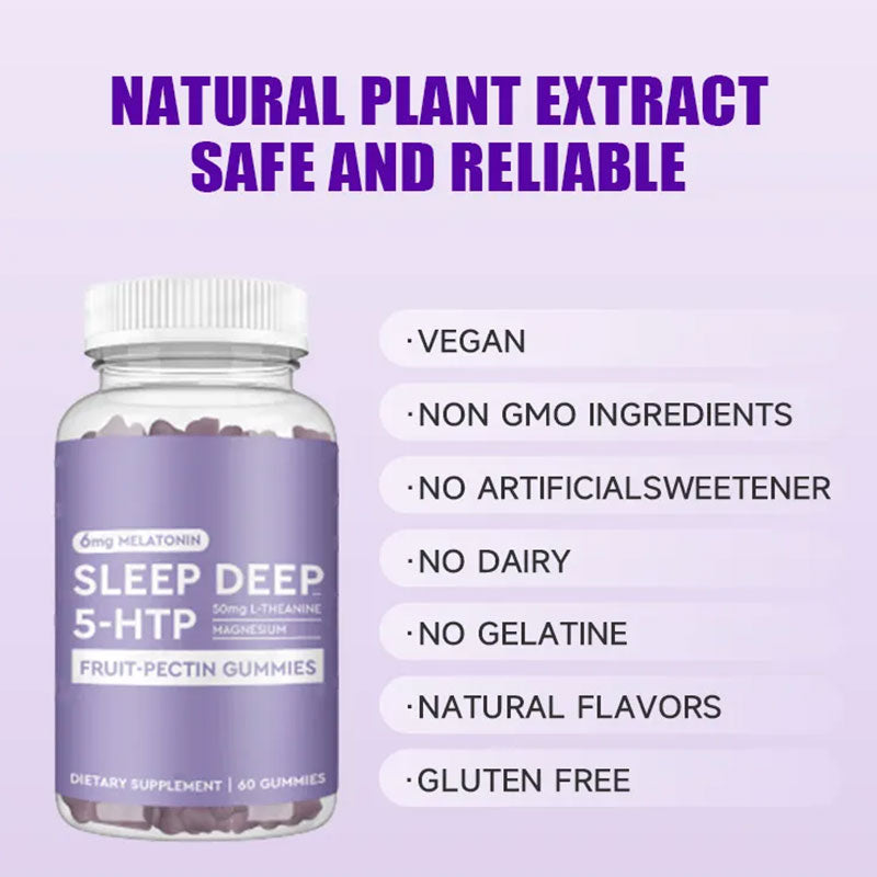 Melatonin Sleep Gummies – Grape Flavour (60 Count)
