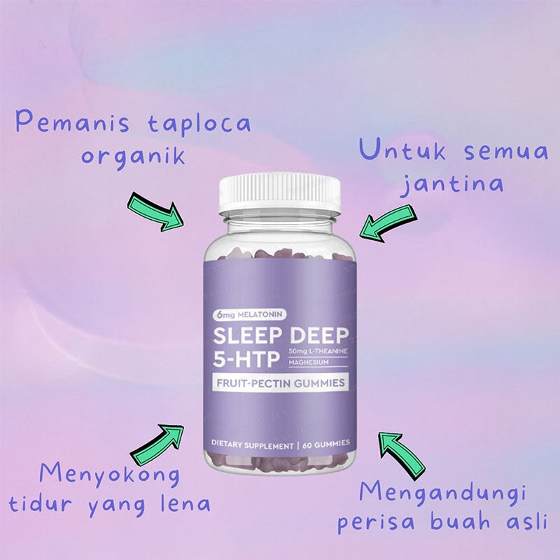 Melatonin Sleep Gummies – Grape Flavour (60 Count)