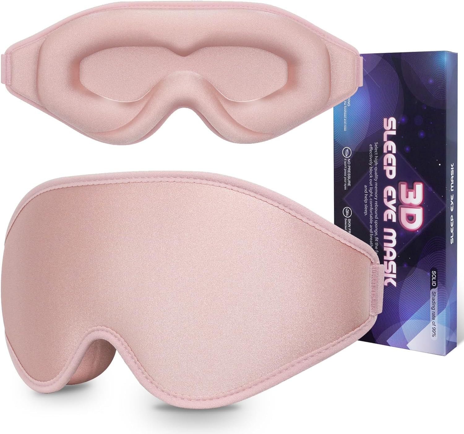 3D Contour Sleep Eye Mask – Total Blackout
