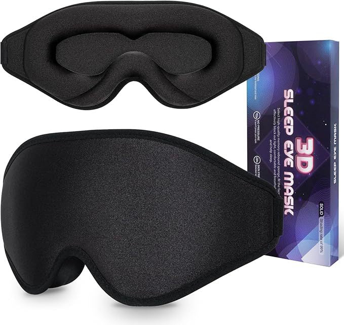 3D Contour Sleep Eye Mask – Total Blackout