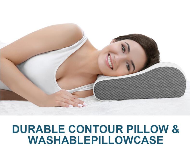 Memory Foam Pillow for Side Sleepers – Ventilated Gel Foam