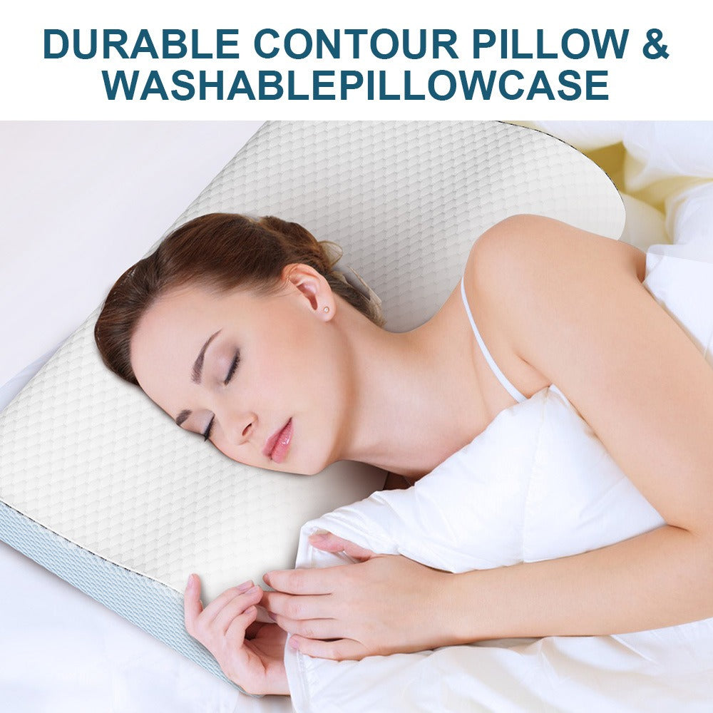 Memory Foam Pillow for Side Sleepers – Ventilated Gel Foam